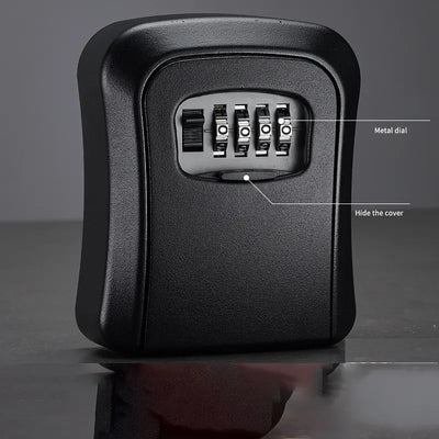 Wall Mount Key Lock Box - 4 Digit Combination Lockbox