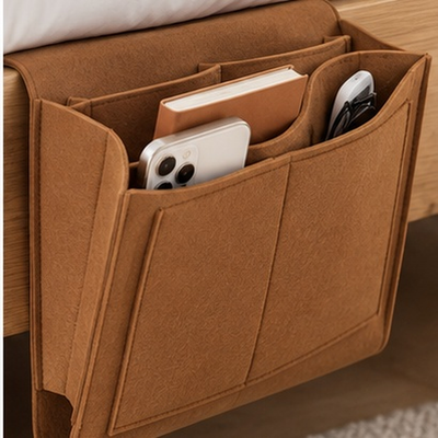 5 Pockets Felt Bedside Storage Organizer