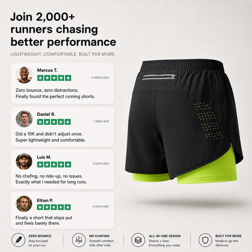 AVERO 2-in-1 Running Shorts