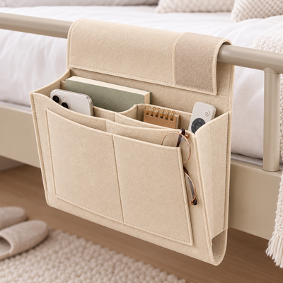 5 Pockets Felt Bedside Storage Organizer