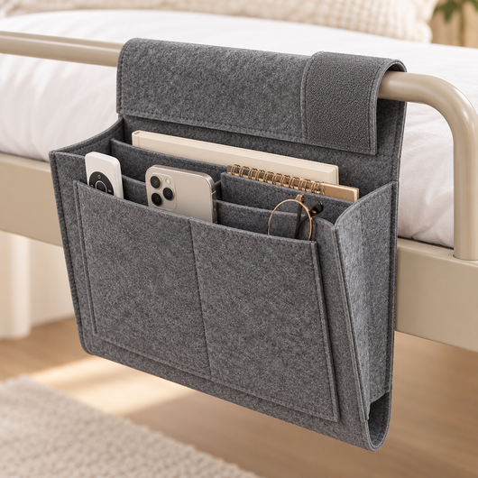 5 Pockets Felt Bedside Storage Organizer