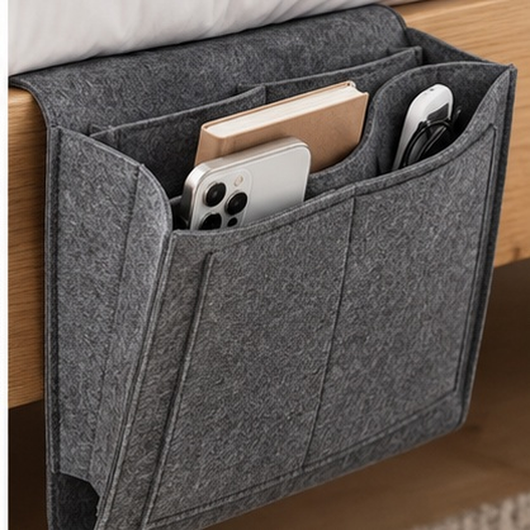 5 Pockets Felt Bedside Storage Organizer