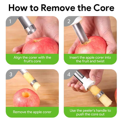 2 in 1 Apple Corer and Peeler